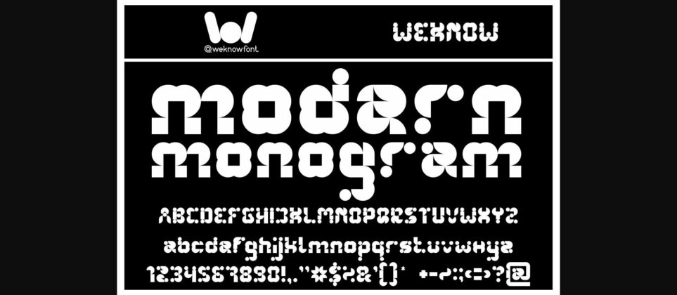 Logotype Alphabet Font Poster 2