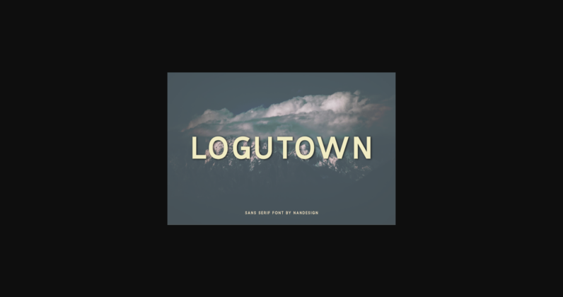 Logutown Font Poster 3