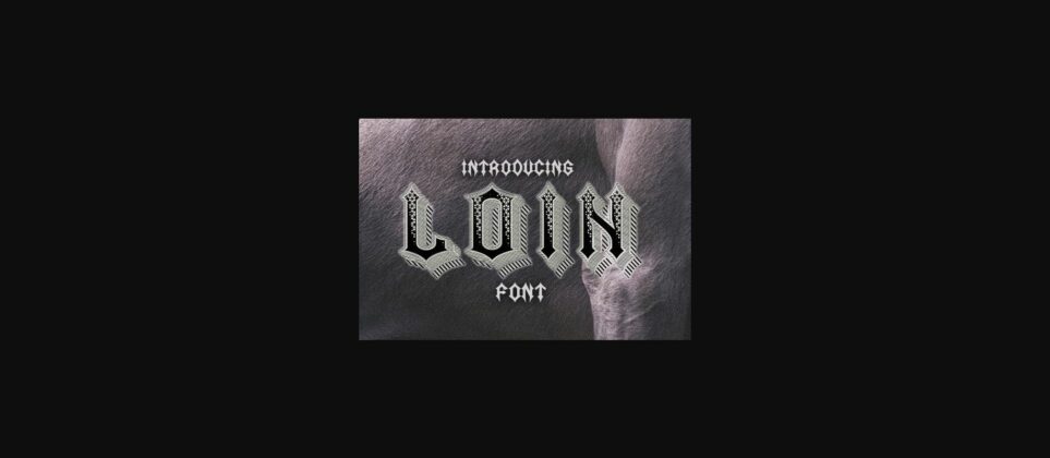 Loin Font Poster 3