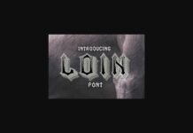 Loin Font Poster 1