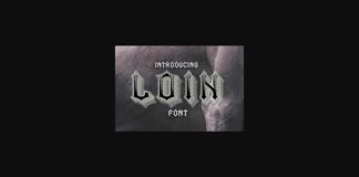 Loin Font Poster 1