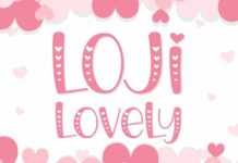 Loji Lovely Font Poster 1