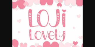 Loji Lovely Font Poster 1