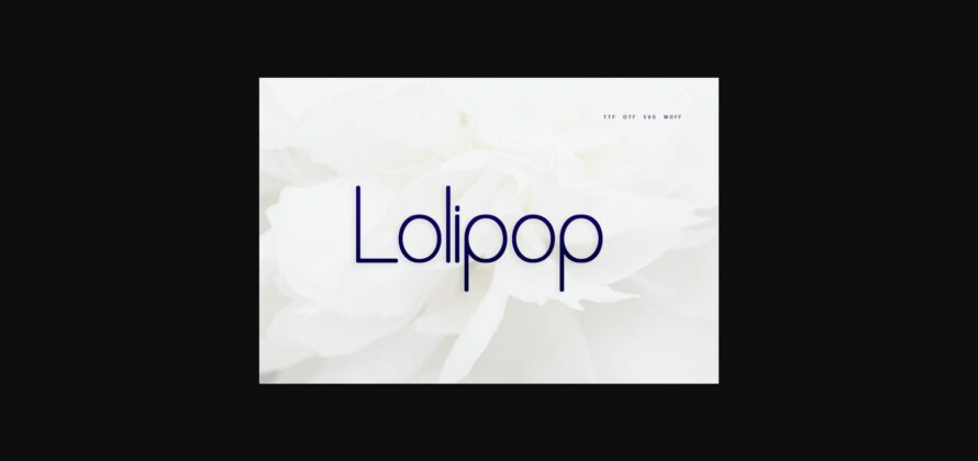 Lolipop Font Poster 1