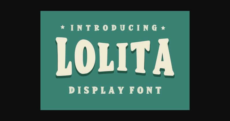 Lolita Font Poster 3