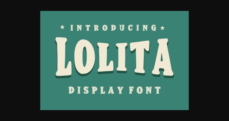 Lolita Font Poster 1