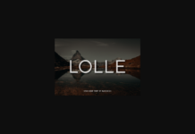 Lolle Font Lolle Font Poster 1