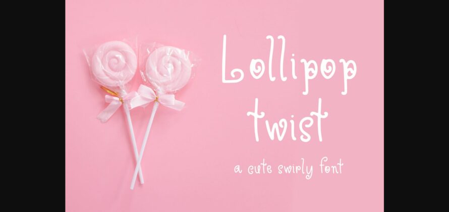 Lollipop Twist Font Poster 3