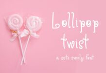 Lollipop Twist Font Poster 1