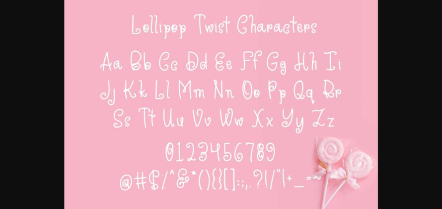 Lollipop Twist Font Poster 7