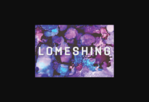 Lomeshing Font Poster 1