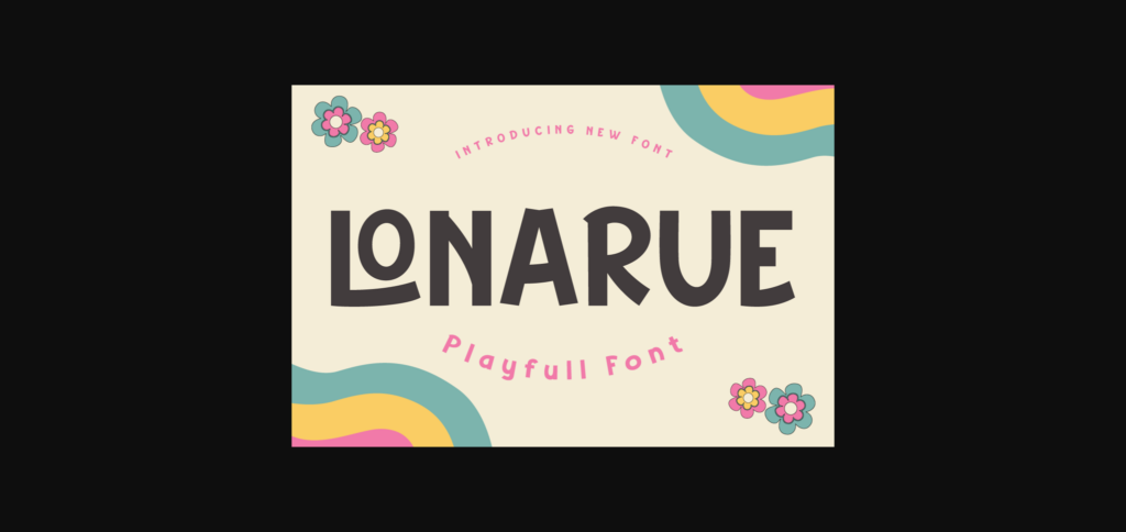 Lonarue Font Poster 3