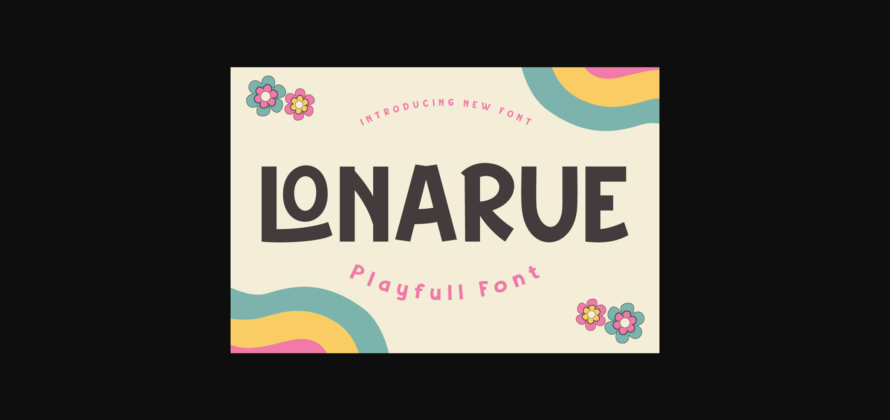 Lonarue Font Poster 3