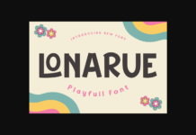 Lonarue Font Poster 1