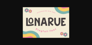 Lonarue Font Poster 1