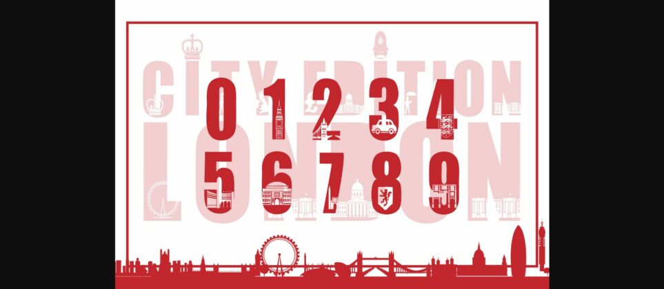 London City Edition Font Poster 5