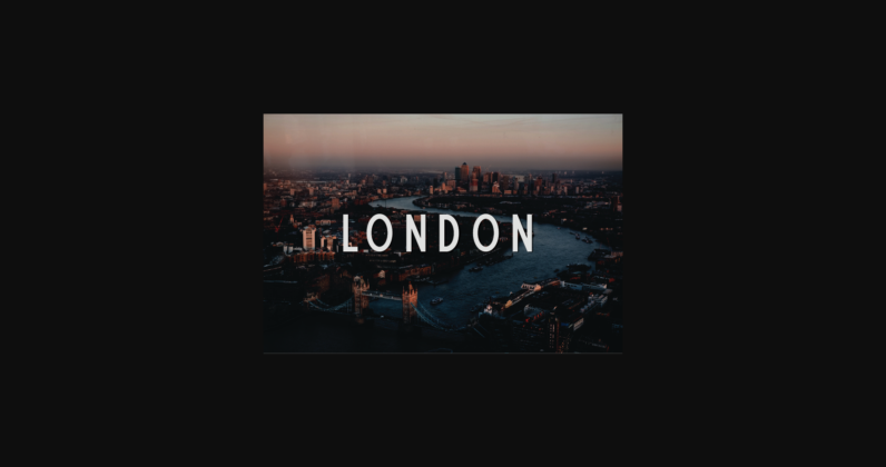London Font Poster 3