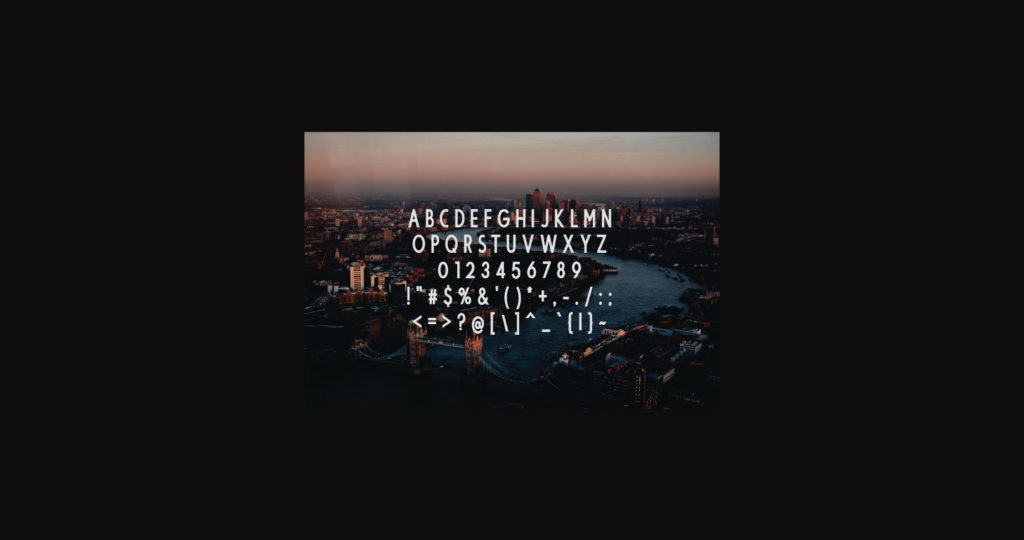 London Font Poster 5