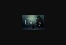 Lonely Font Poster 1