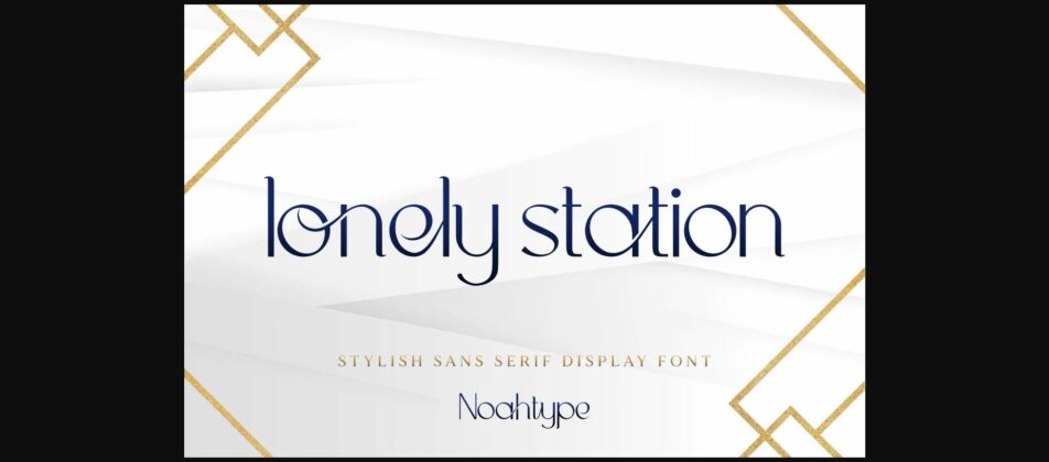 Lonely Station Font Poster 3