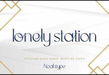 Lonely Station Font Poster 1