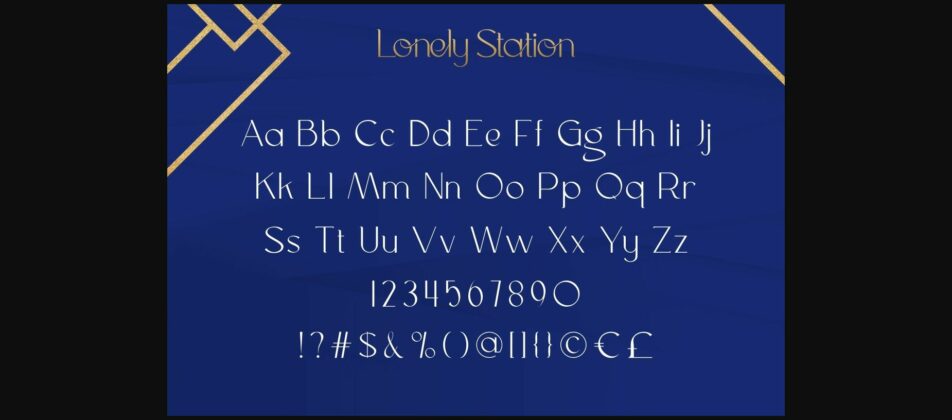 Lonely Station Font Poster 6