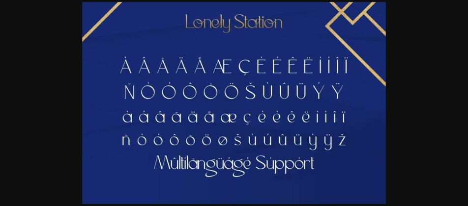 Lonely Station Font Poster 8