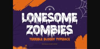 Lonesome Zombies Font Poster 1