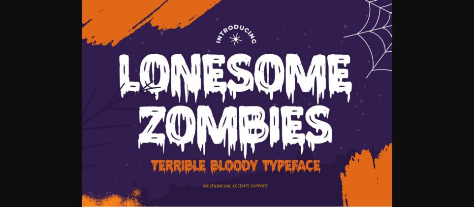 Lonesome Zombies Font Poster 1