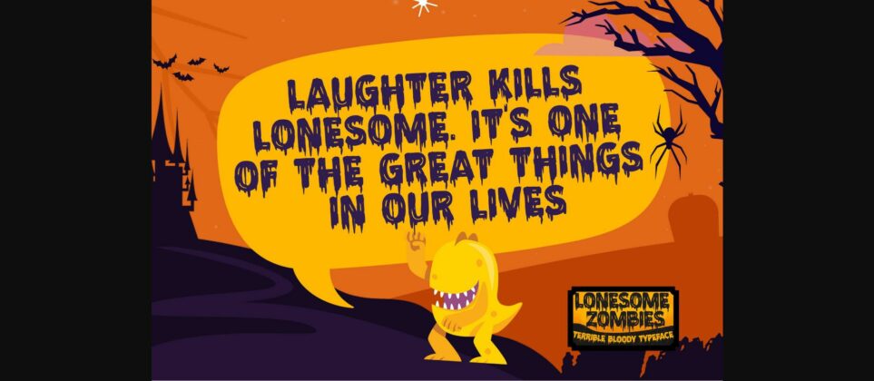 Lonesome Zombies Font Poster 8