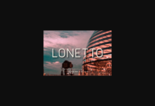 Lonetto Font Poster 1