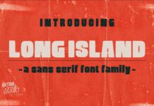 Long Island Font Poster 1