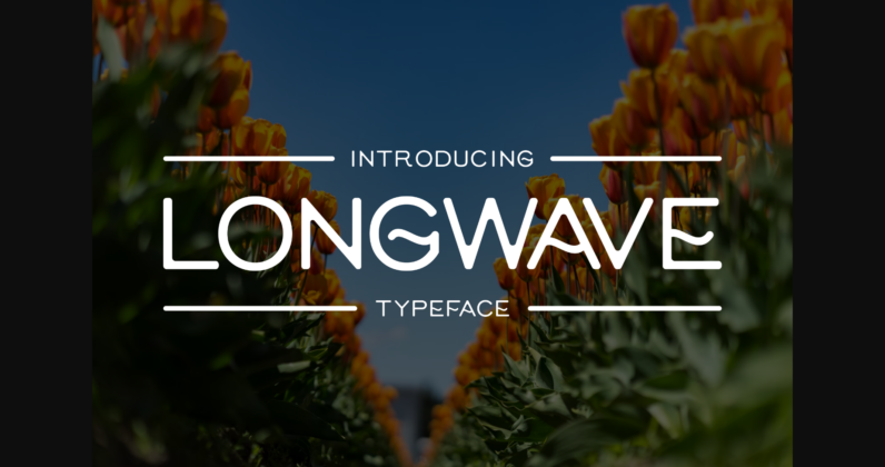 Long Wave Font Poster 1