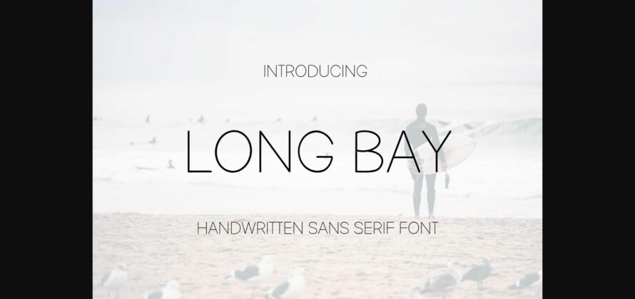 Long Bay Font Poster 3