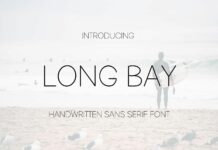 Long Bay Font Poster 1