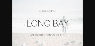 Long Bay Font Poster 1