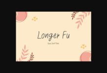 Longer Fu Font Poster 1