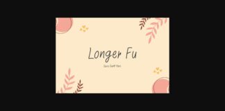 Longer Fu Font Poster 1