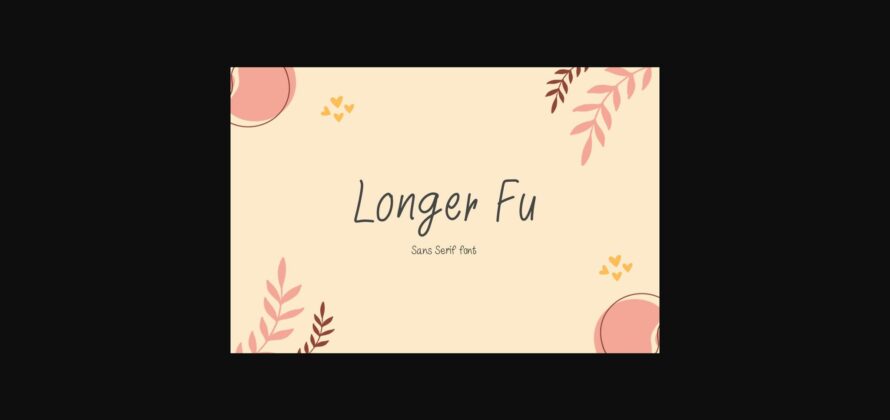 Longer Fu Font Poster 1