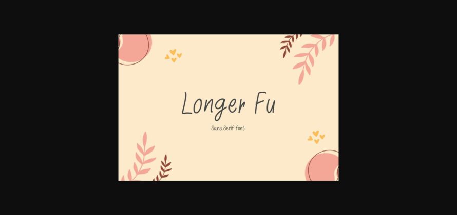 Longer Fu Font Poster 1