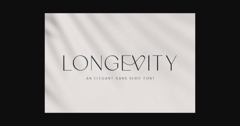 Longevity Font Poster 3