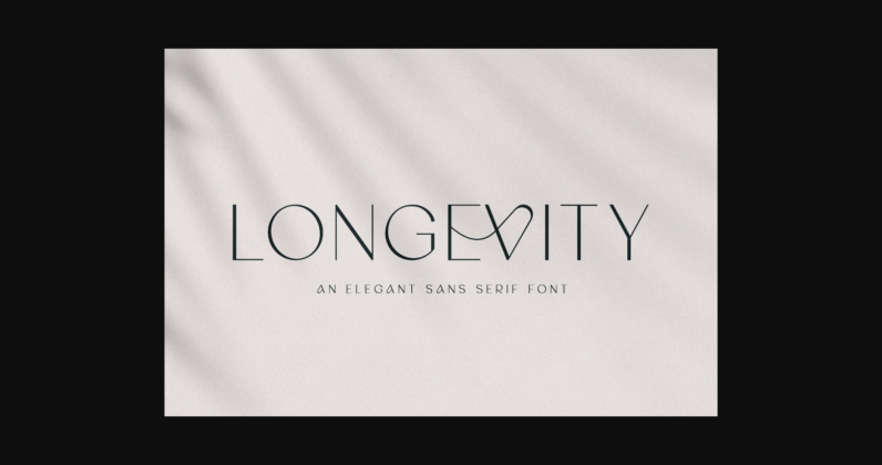 Longevity Font Poster 1