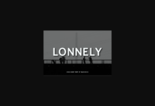 Lonnely Font Poster 1