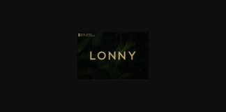 Lonny Font Poster 1