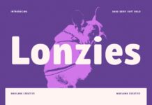 Lonzies Font Poster 1