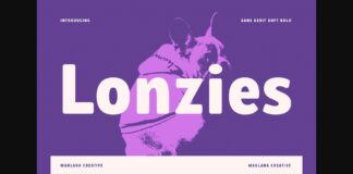 Lonzies Font Poster 1