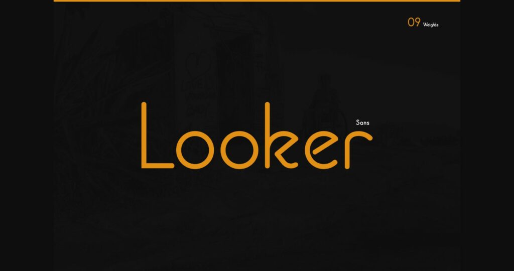 Looker Font Poster 3
