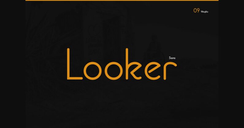 Looker Font Poster 3