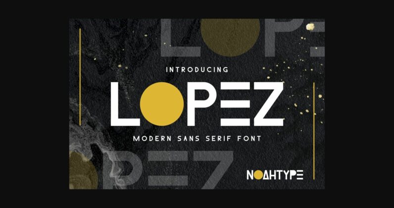 Lopez Font Poster 3