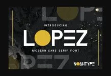 Lopez Font Lopez Font Poster 1